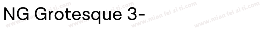 NG Grotesque 3字体转换